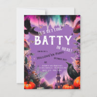 Retro Lila Crow Hallowe'en Party