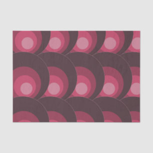 Retro Lila Kreise Seidenpapier