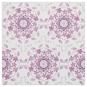 retro lila mit Blumenelement Stoff