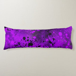 Retro Lila Paint Spritzer Kissen