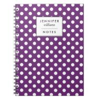 Retro lila Polka-Punkt-Muster