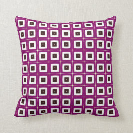 retro lila Quadrate Throwkissen Kissen
