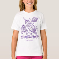 Retro Lila Raumfahrtakateur