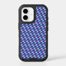 Retro Lila zu Blau geometrisch abstrakt 90er Jahre