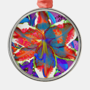 Retro Lily Ornament Aus Metall