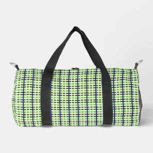 Retro-Limettengrün kariertes Reise-Duffel-Tasche Duffle Bag