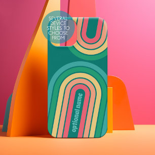 Retro Line Arch Pastel Rainbow Colors Individuelle Samsung Galaxy Hülle