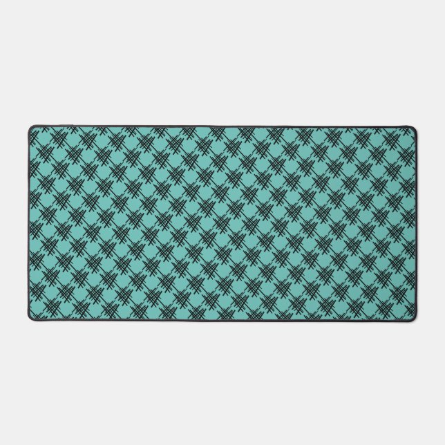 Retro Lines Desk Mat Schreibtischunterlage (Vorderseite)