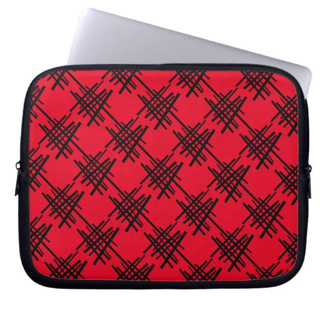 Retro-Linien Laptopschutzhülle (Vorderseite)