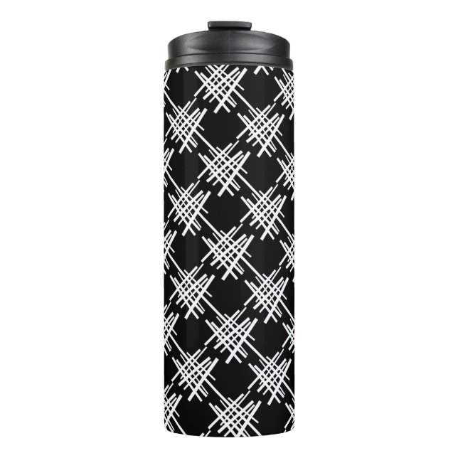 Retro-Linien Thermosbecher (Vorderseite)