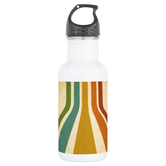 Retro-Linien Trinkflasche (Vorderseite)