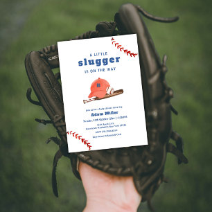 Retro Little Slugger Baseball Sport Baby Shower Einladung