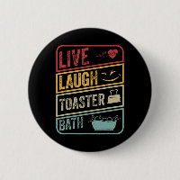 Retro Live Lagh Toaster Bath Skeletto Funny Hallo