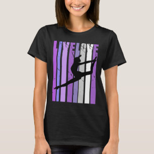 Retro Live Liebe Dancer Birthday Silhouette C T-Shirt