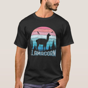Retro Llamahorn Kein Prob Llama Alpaka Einhorn T-Shirt