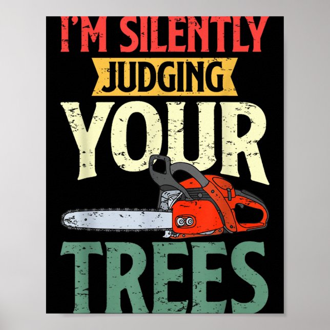 Retro Logger Lumberjack Arborist Dad Apparel Co. S Poster (Vorne)