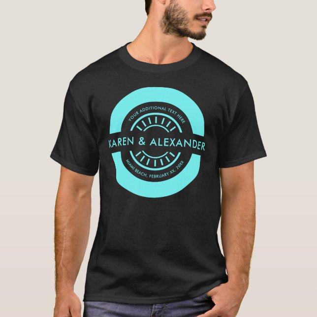 Retro-Logo-Abzeichen mit Ihrer benutzerdefinierten T-Shirt (Vorderseite)