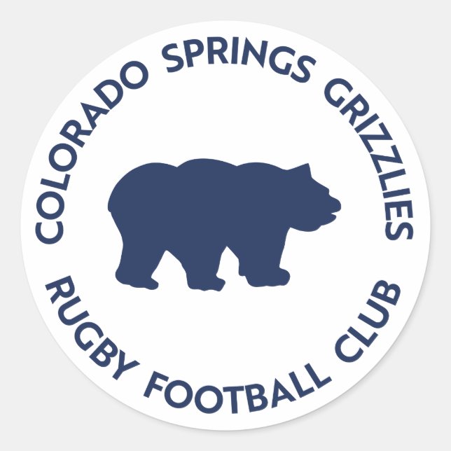 Retro-Logo-Aufkleber Runder Aufkleber (Vorderseite)