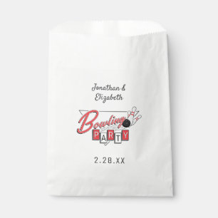 Retro-Logo-Bowling-Party Geschenktütchen