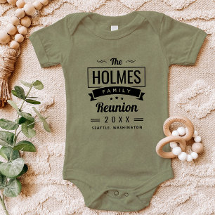 Retro-Logo Familientreffen der modernen Familie