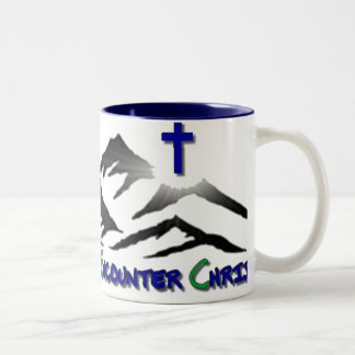 Retro Logo-Kaffeetasse Zweifarbige Tasse