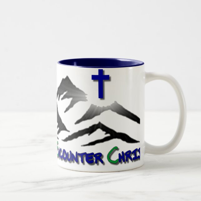 Retro Logo-Kaffeetasse Zweifarbige Tasse (Rechts)