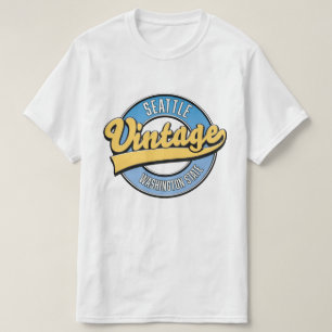 Retro-Logo von Seattle Washington State. T-Shirt