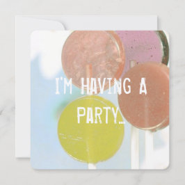 RETRO LOLLIPOPS KIDs GEBURTSTAGSKARTE Einladung