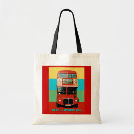 Retro London Bus Bag Tragetasche