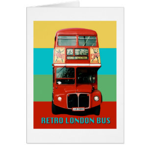 Retro London Bus Graphic