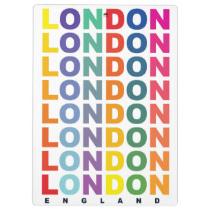 Retro London England Plakat Klemmbrett