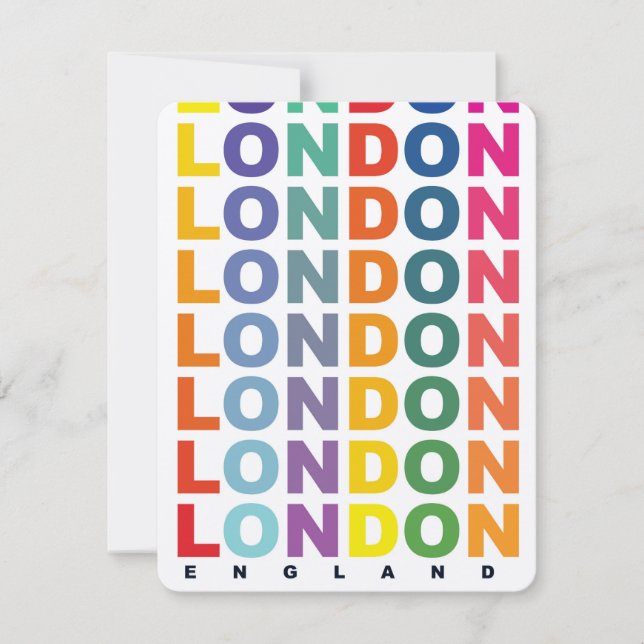 Retro London England Poster (Vorderseite)