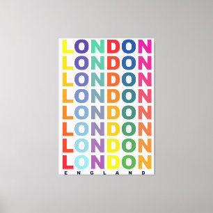 Retro London England Poster Leinwanddruck