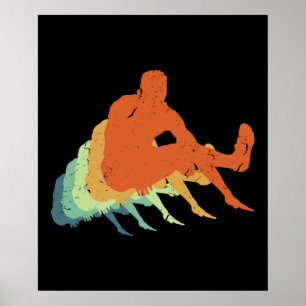 Retro Long Jump Track & Field Olympiasieger Fan Poster