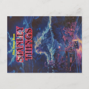 Retro-Look der Teton-Talsperre   Stanley Things Postkarte