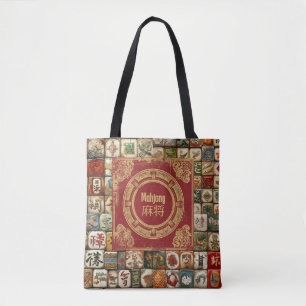 Retro-Look Mahjong-Tasche