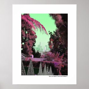 Retro Los Angeles Einzigartiges Souvenir Poster