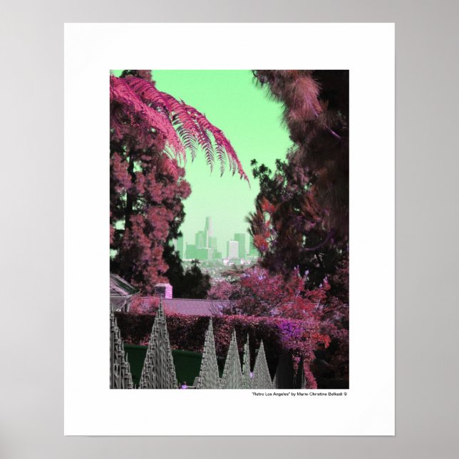 Retro Los Angeles Einzigartiges Souvenir Poster (Vorne)