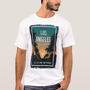 Retro Los Angeles T-Shirt - Kalifornische Palmen