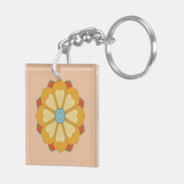 Retro-Lotus-Serie Schlüsselanhänger (Rückseite rechts)