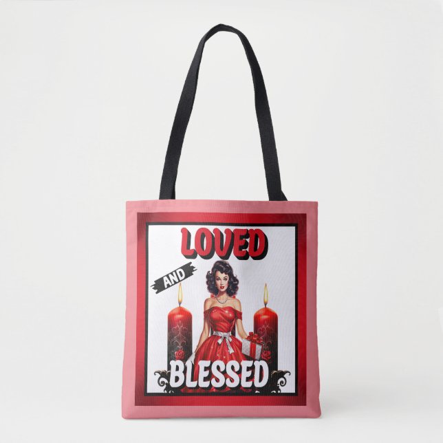 Retro Love und gesegnet Pinup (Vorderseite)