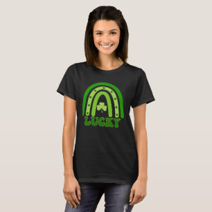 Retro Lucky Shamrock Regenbogen St. Patrick’s T-Shirt