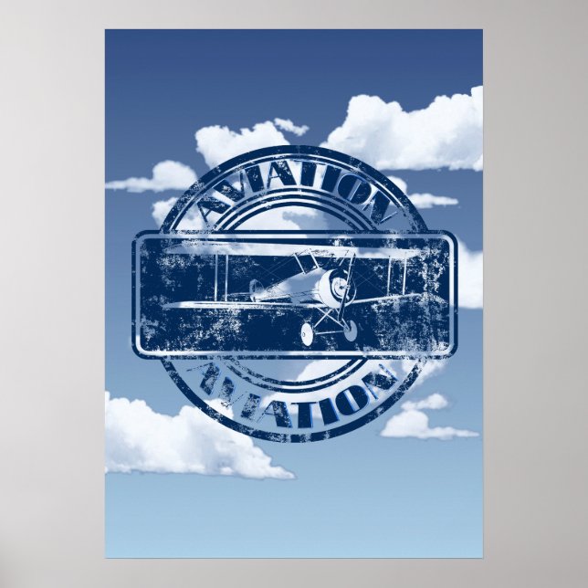 Retro-Luftfahrtkunst Poster (Vorne)