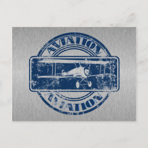 Retro-Luftfahrtkunst Postkarte