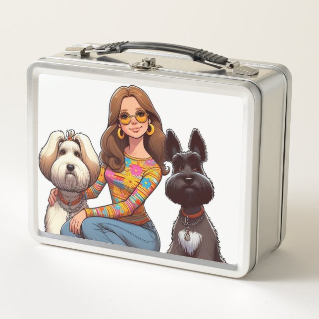 Retro Lunch Box - Vintag Style, Jeden Spaß! 🎒 ✨ (Vorderseite)