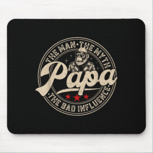 Retro lustig der Mann der Mythos Papa schlechter E Mousepad