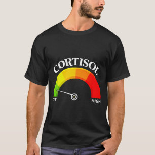 Retro lustig niedriger Cortisolspiegel v Meme T-Shirt