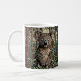 Retro lustige boho wald Koala Bär Kaffeetasse