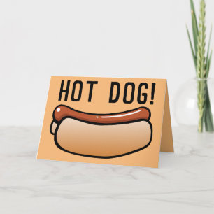 RETRO LUSTIGE GEBURTSTAGSKARTEN, HEIßER HUND! KARTE