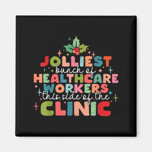 Retro lustige Krankenschwester Fröhlichste Gruppe Magnet